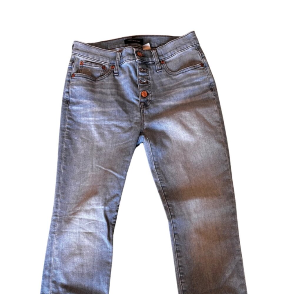 J. Crew Highest Rise Raw Step Hem Button Fly Jeans - Size 26